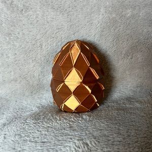 3D Printed Dragon Egg Trinket Box- Copper